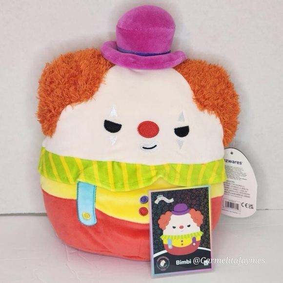 🖤 BIMBI 🤡 Select Series Mischievous Eyes Clown Original Squishmallow NWT - Picture 7 of 11